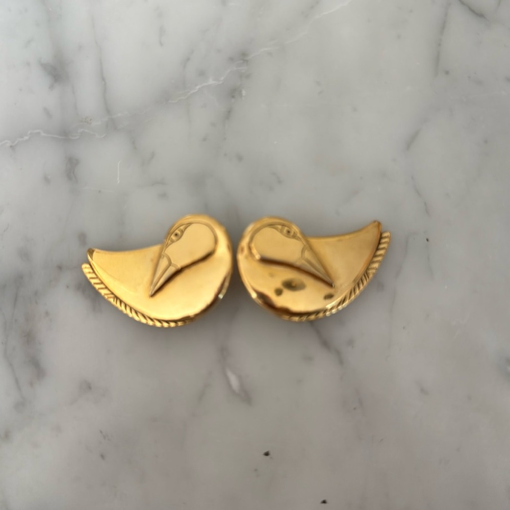 Laurel Burch Bird Earrings- Clip on
